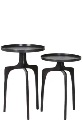 Obrázek produktu pro Light & Living - Odkládací stolek PANO - Ø41x63cm - Bronz - sada 2 kusů