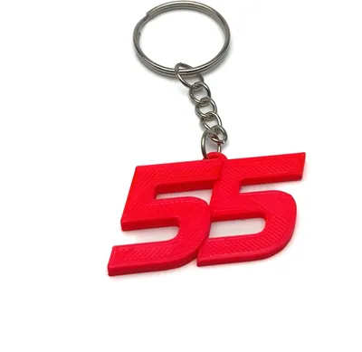 Obrázok produktu pre Prívesok na kľúče pre jazdca Carlosa Sainza 55 F1 Formula 1
