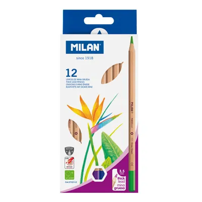 Zdjęcie produktu dla Kredki ołówkowe metalizowane 12 kolorów Milan