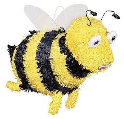 Produktbild von Bienen-Piñata Kindergeburtstags-Partydeko schwarz-gelb - Einheitsgröße