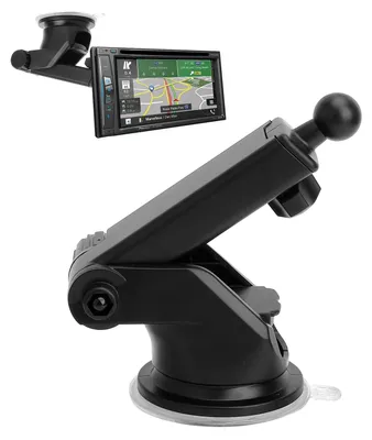 Produktbild von Autohalterung Handyhalterung Navi Saugnapf - 360° drehbar - 17,2 mm Kugelgelenk - Armaturenbrett und Windschutzscheibe