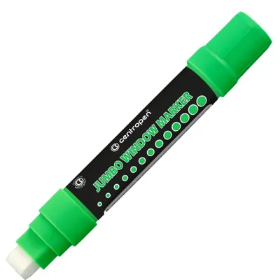 Obrázek produktu pro Centropen značkovač 9120 Jumbo Window křídový zelený