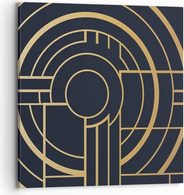 Produktbild von Bild auf Leinwand - Leinwandbild - Einteilig - Abstraktion Stück Modern - 70x70cm - Wand Bild - Wanddeko - Wandbilder - Leinwanddruck - Bilder - Wanddekoration - Leinwand bilder - AC70x70-4640