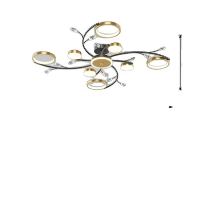Zdjęcie produktu dla Żyrandol LED, ściemnianie APP, nowoczesny styl, 8 głowic, ściemnianie APP z RC