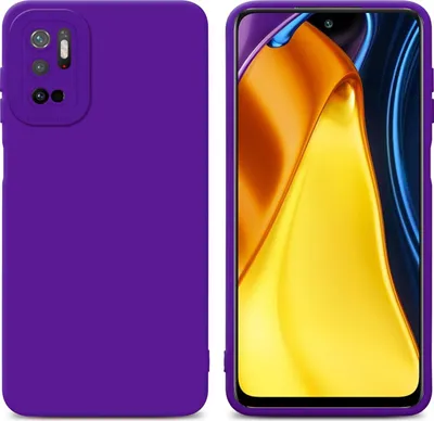 Produktbild von Cadorabo Hülle für Xiaomi RedMi NOTE 10 5G / POCO M3 PRO 5G Schutz Hülle in Lila TPU Silikon Etui Case Handyhülle