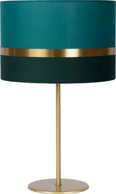 Zdjęcie produktu dla Lampa stołowa z lnianym abażurem zielona E27 Extravaganza Lucide
