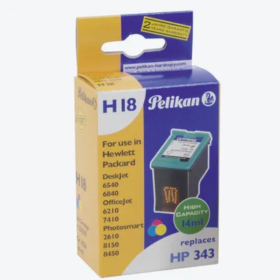 Pelikan H16 Druckerpatrone – Kompatibel Mit HP338/C8765A, 11 Ml, Schwarze Pigmenttinte – Für HP DeskJet, OfficeJet & Photosmart Drucker