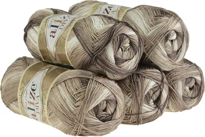 Produktbild von 500g Strickgarn ALIZE DIVA BATIK Farbverlauf Häkelgarn Wolle Stricken Häkeln