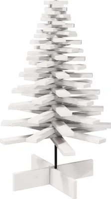 Immagine prodotto di vidaXL Albero di Natale da decorare bianco 100 cm in legno di pino massiccio