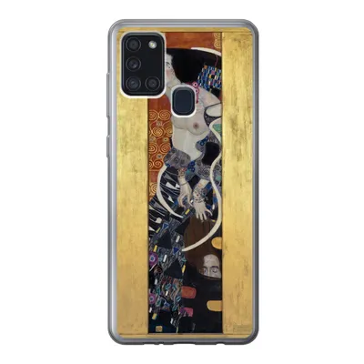 Produktbild von MuchoWow® Handyhülle Schutzhülle Hülle für Samsung Galaxy A21s Judith II Salomè - Gustav Klimt Silikon Softcase Handy Hülle - Hartschale