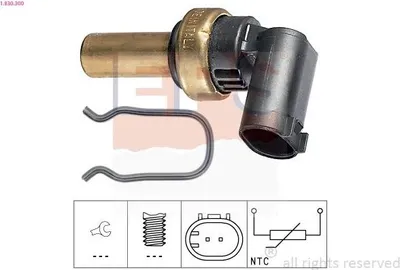 Produktbild von EPS 1.830.300 Kühlmitteltemperatursensor passend für MERCEDES-BENZ C-Klasse Limousine (W204) E-Klasse Limousine (W211) C-Klasse T-modell (S204)