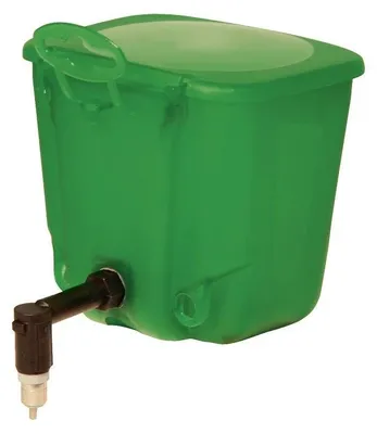 Productafbeelding van Groene drinknippelfles voor kuikens 0,5 liter