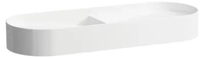 Immagine prodotto di LAUFEN Sondeur mobile à double lavabo, sans trou pour robinet, sans trop-plein, 1000x370mm, avec couvercle en céramique pour robinet de vidange, blanc, H8123480001121, H8123480001121
