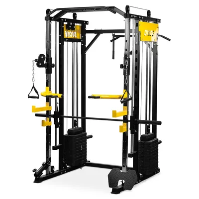 Produktbild von Dione S4 - Smith-Machine - Kabelkreuz - Homegym - Squatrack - 110kg Trainingsgewicht