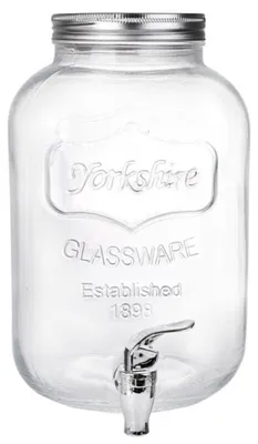 Produktbild von Gerimport Spender Cocktails/Wasser/Limonade - mit Hahn - 5L - Glas - Sommer