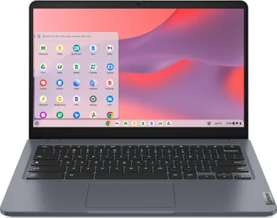 Produktbild von Lenovo 14e Chromebook Gen 3 82W6 - Intel Core i3 N305 / 1.8 GHz - Chrome OS - UHD Graphics - 8 GB RAM - 128 GB eMMC - 35.6 cm (14") IPS 1920 x 1080 (Full HD) - Wi-Fi 6E - Storm Gray - kbd: Deutsch