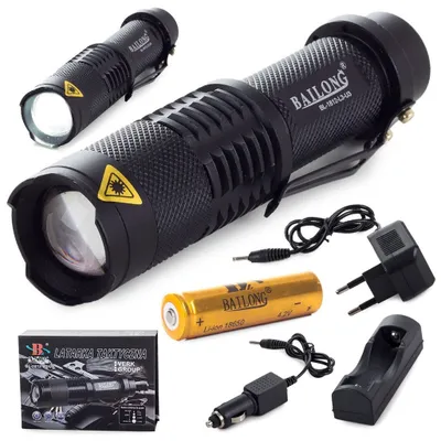 Obrázek produktu pro AKU svítilna Bailong BL-1812, LED CREE XM-L T6 ZOOM