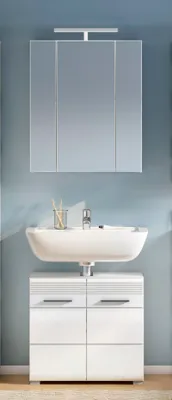 Produktbild von xonox.home Badkombination Linus weiß Nachbildung 60x182x34 cm