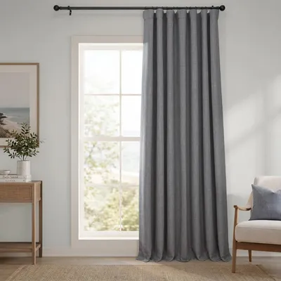 Verdunklungsvorhang extra breit 254x213,4 cm, Blazer Grau, 1 Paneel