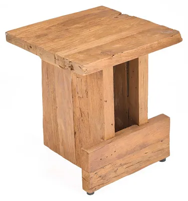 Produktbild von Bazar Bizar Hocker aus teakholz in braun, 40x40x45cm