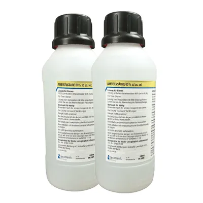 Produktbild von 2 Liter Ameisensäure 60% ad us. vet. Varroabehandlung Serumwerk Bernburg Imker