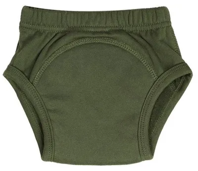 Immagine prodotto di Pantaloni da allenamento Tryco per l'addestramento al vasino, colore verde, taglia 36 mesi, in cotone assorbente