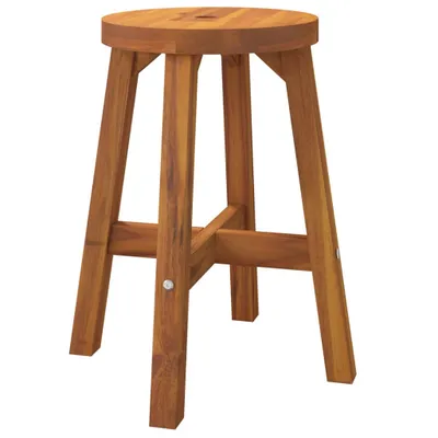 Image de vidaXL Tabouret Marron 38x38x45 cm Rond en bois massif d'acacia