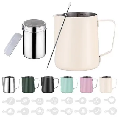Zdjęcie produktu dla Dzbanek na mleko 600 ml ze stali nierdzewnej barista do spieniania