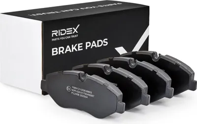 Produktbild von RIDEX 402B2100 Bremsbeläge Satz Vorne passend für MERCEDES-BENZ SPRINTER 3,5-t Kasten (906) VIANO (W639) V-Klasse (W447) VITO Bus (W639)
