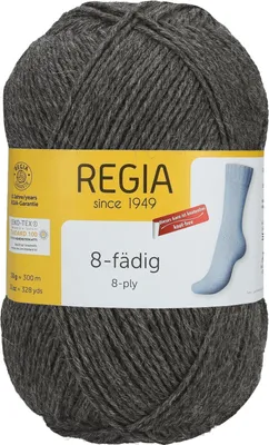 Produktbild von Schachenmayr REGIA 8-fädig, 150g Mittelgrau Meliert Handstrickgarne