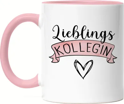 Produktbild von Lieblingskollegin Tasse Rosa Arbeitskollegin Abschiedsgeschenk Büro Ruhestand