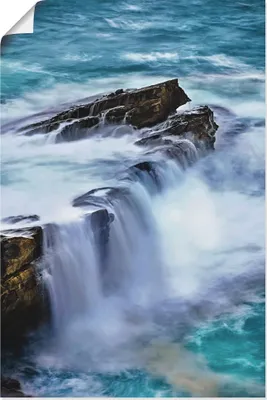 Produktbild von ARTland Poster Atlantikbrandung in Nordspanien Größe: 40x60 cm