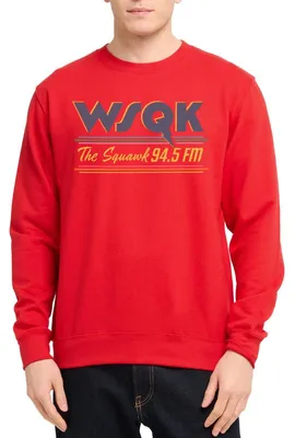 Produktbild von Spreadshirt WSQK The Squawk 94.5 FM Dustin Kostüm Uni Pullover, M, Rot