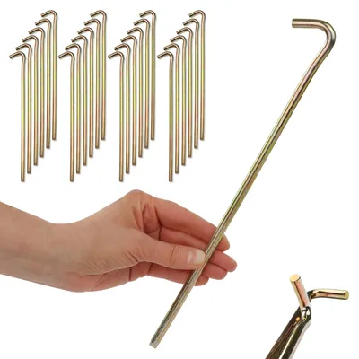 Zdjęcie produktu dla Zestaw 24 sztuk – stalowe kotwy, średnica 7 mm, długość 30 cm