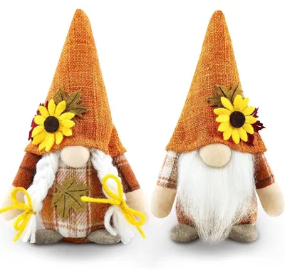 Immagine prodotto di Piccole statuine a tema autunnale, confezione da 2 pezzi