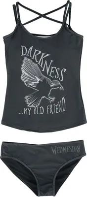 Produktbild von Wednesday Bikini-Set Damen Darkness... My Old Friend schwarz XXL