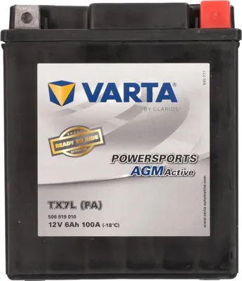 Obrázek produktu pro Motocyklová baterie Varta Powersports AGM TX7L 12V 6Ah