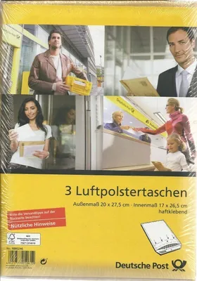 Produktbild von 3 Luftpolstertaschen 20 x 27,5 cm - haftklebend