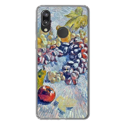 Produktbild von MuchoWow® Handyhülle Schutzhülle Hülle für Huawei P20 Lite (2020) Weintrauben, Zitronen, Birnen und Äpfel - Vincent van Gogh Silikon Softcase Handy Hülle - Kartenhalter