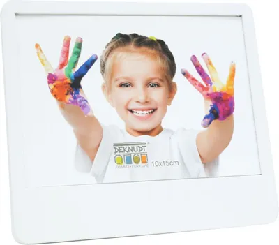 Image de Cadre photo S68KK1 en bois blanc, 10,0 x 15,0 cm