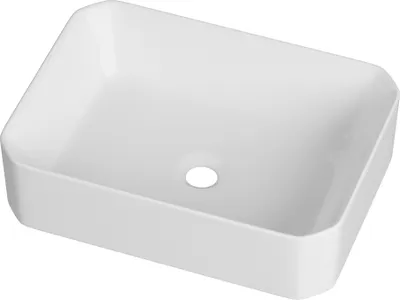 Immagine prodotto di Lavabo rettangolare in ceramica bianca 50X36,5 Rado