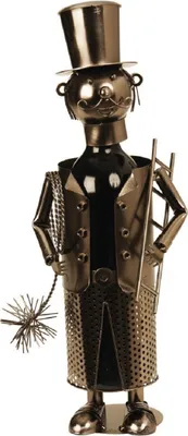 Produktbild von Flaschenhalter Schornsteinfeger Metall Weinhalter