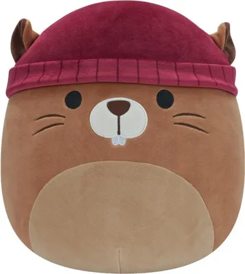 Obrázok produktu pre Squishmallows 20cm Bobor Dabar s čiapkou (hračka)