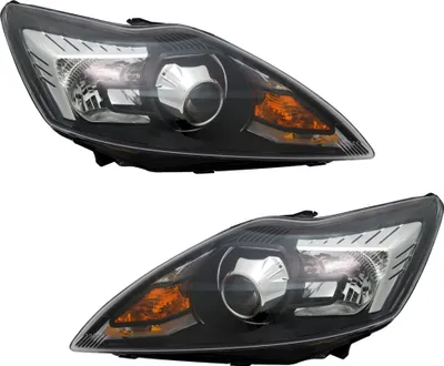 Produktbild von TYC Scheinwerfer Set für Ford Focus MK2 2/2008- in Schwarz HID Xenon D1S LWR
