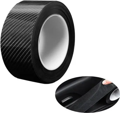 Obrázok produktu pre Ochrana zadného nárazníka z uhlíkových vlákien 5 cm x 10 m, odolná proti poškriabaniu