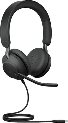 Image de Jabra Evolve2 40 SE, filaire, appels/musique, 20 - 20000 Hz, 188 g, oreillette, noir