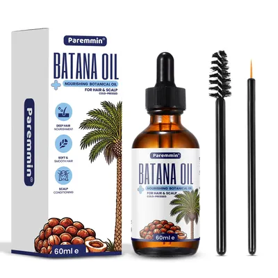 Produktbild von 100% Batana Öl 60 ml – Haaröl für Haarwachstum – Gegen Haarausfall – Kopfhautpflege – Haarserum