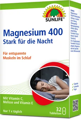 Produktbild von Sunlife Magnesium für die Nacht 32 Tabletten