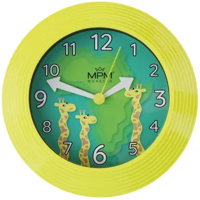 Produktbild von MPM-Quality Fidolino Kinderwanduhr Kunststoff 25 x 25 cm arabische Ziffern