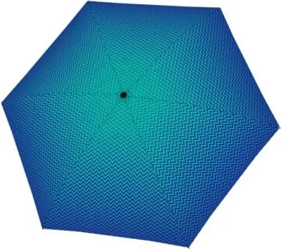 Produktbild von doppler Taschenregenschirm Regenschirm Fiber Havanna Strong Blue mehrfarbig